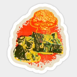 Retro Nuclear Family Sticker